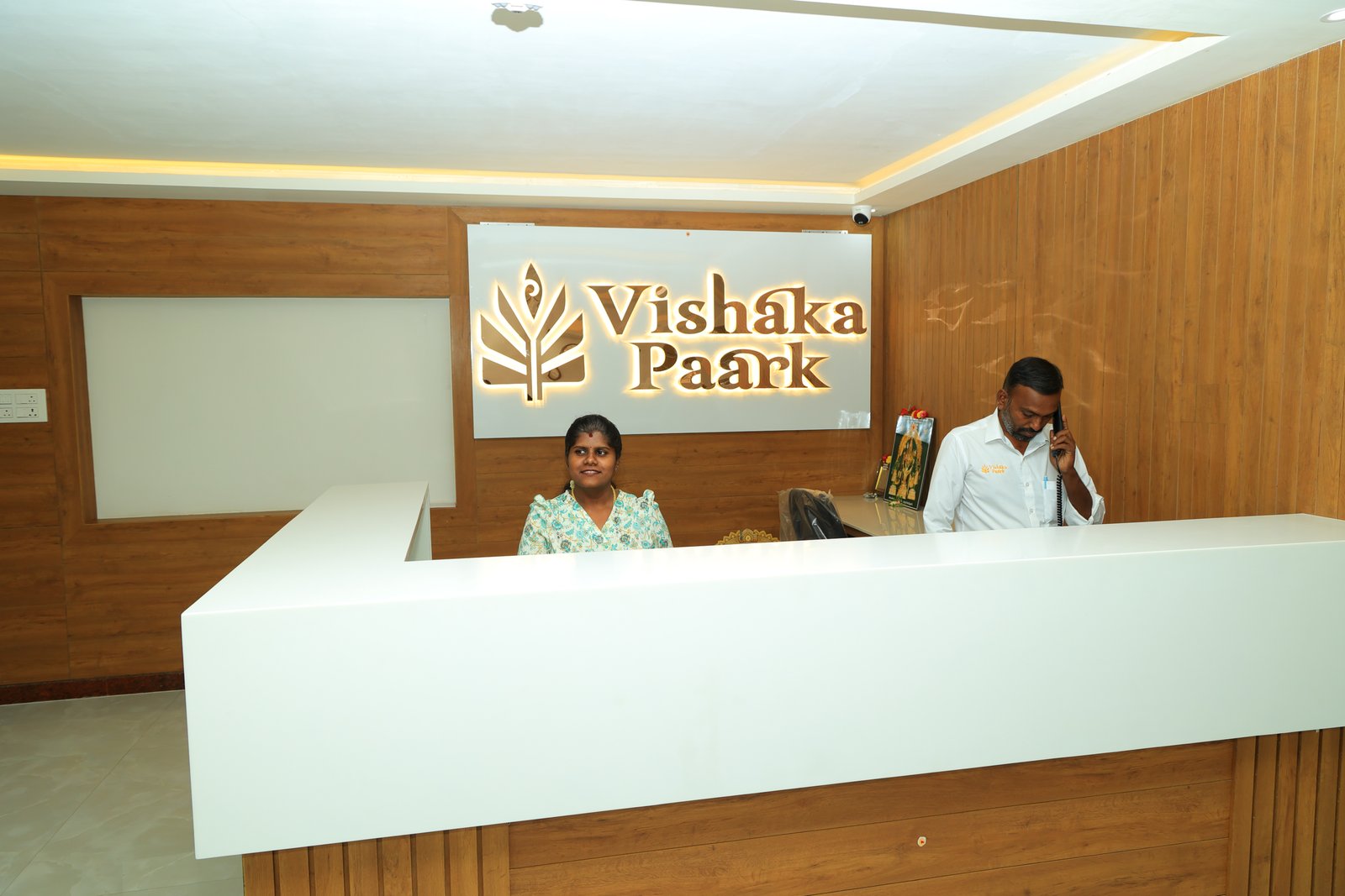 Hotel Vishaka Paark reception area